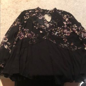 Long sleeve black top